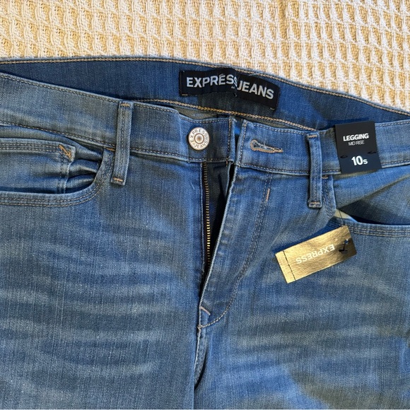 Express Dark Blue Skinny Jeans - Picture 2 of 3